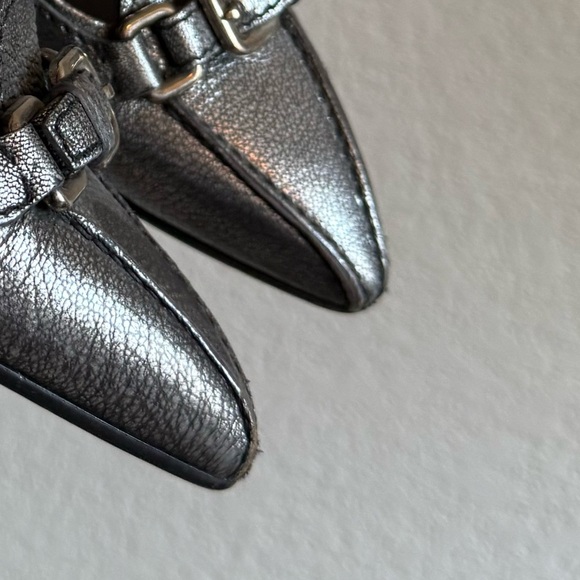 Prada y2k buckle gun-metal metallic pumps - Picture 9 of 9